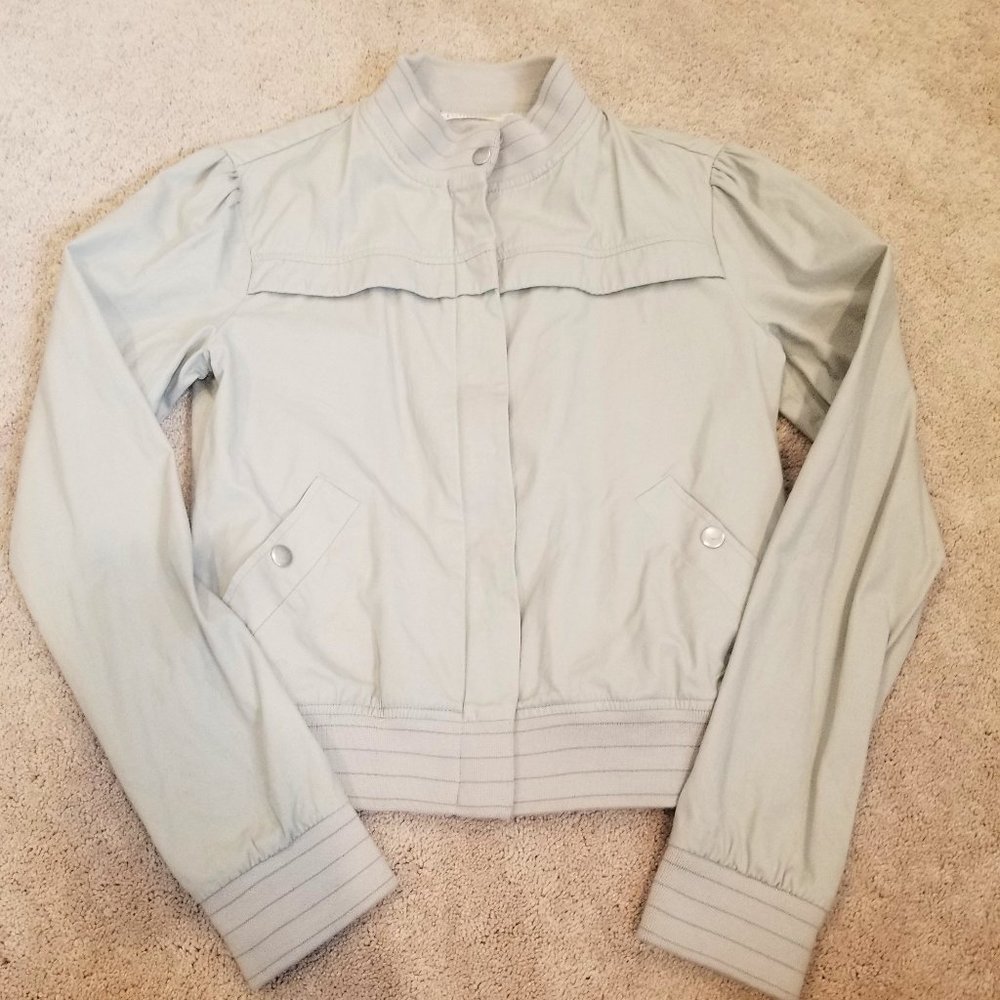 Tullette Light Tan/Grey Bomber Jacket